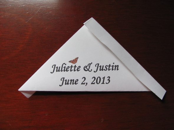 Wedding Butterfly Release Envelope